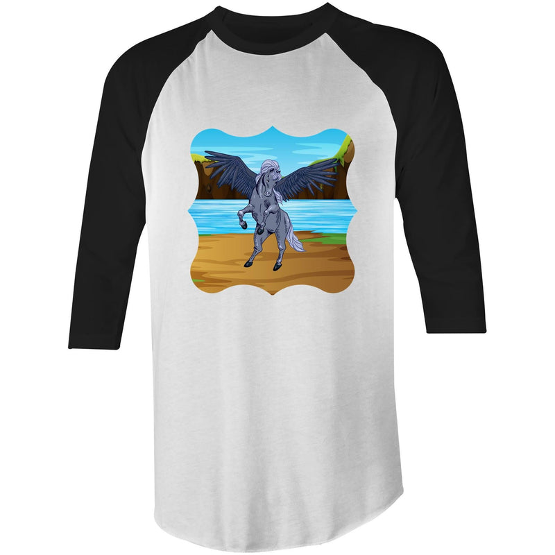 Beach Pegasus AS Colour Raglan - 3/4 Sleeve T-Shirt Ogo Merch