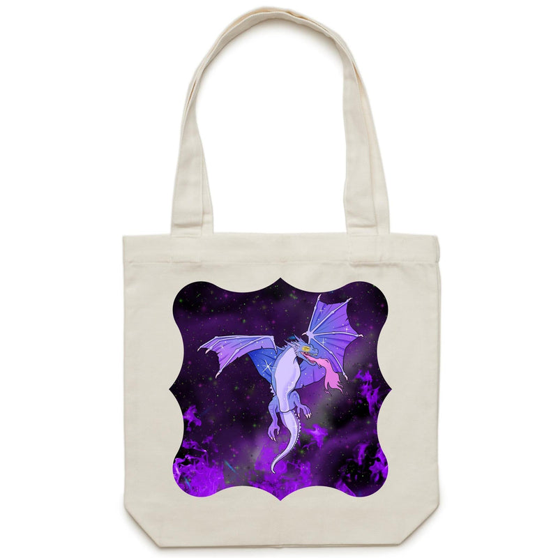 Purple Dragon AS Colour Carrie Canvas Tote Bag Ogo Merch