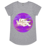 Shining Nine Tailed Fox Womens Scoop Neck TShirt