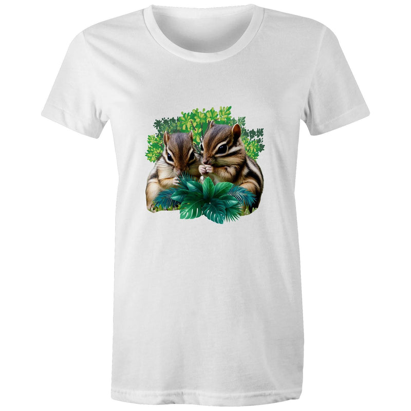 Cute Chipmunks AS Colour - Women's Maple Tee Ogo Merch