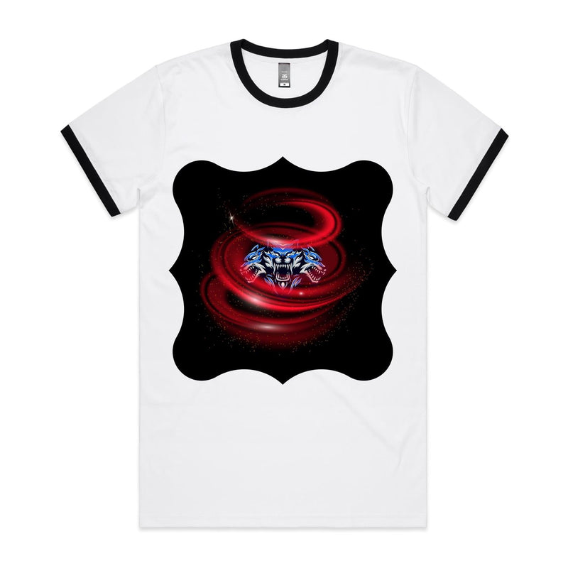 Cerberus Swirl AS Colour Staple Ringer Tee Ogo Merch