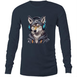 Gaming Wolf AS Colour Base Mens Long Sleeve TShirt