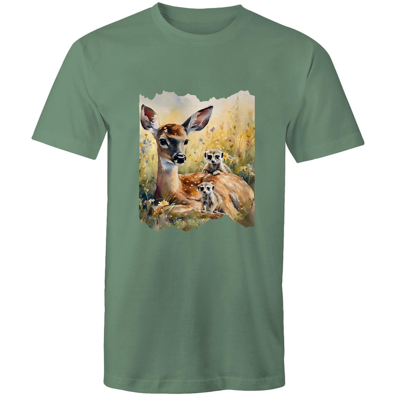 Deer and Meerkats AS Colour Staple - Mens T-Shirt Ogo Merch