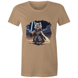 Wolf with Lightsaber AS Colour Women's Maple Tee