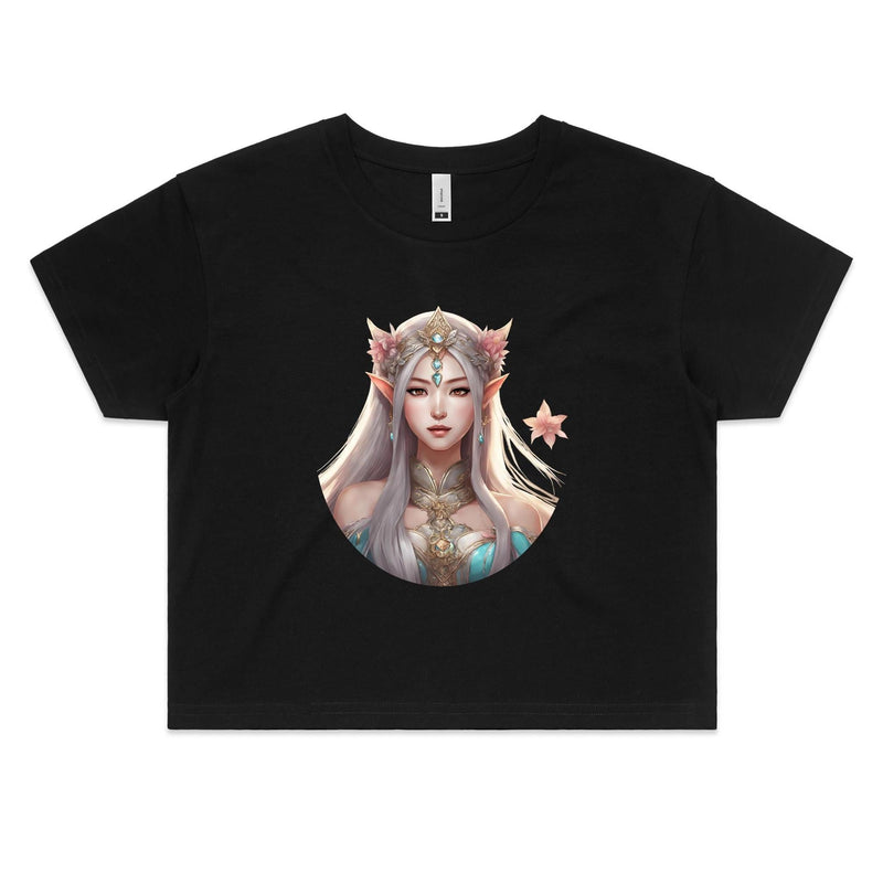 Mythical Elf AS Colour - Women's Crop Tee Ogo Merch