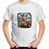 Viking Girl AS Colour Kids Youth T-Shirt