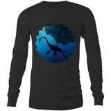 Plesiosaur AS Colour Base Mens Long Sleeve TShirt