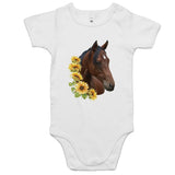 Sunflower Horse AS Colour Mini Me - Baby Onesie Romper