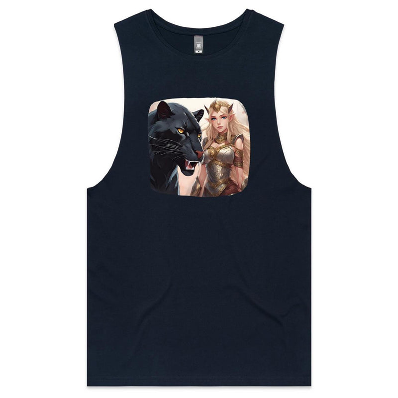 Panther and Elf AS Colour Barnard - Mens Tank Top Tee Ogo Merch