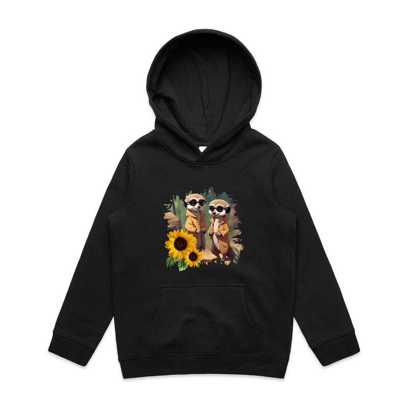 Sunflower Meerkats AS Colour - Youth Supply Hood Ogo Merch