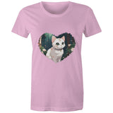 Cat in Heart AS Colour - Women's Maple Tee