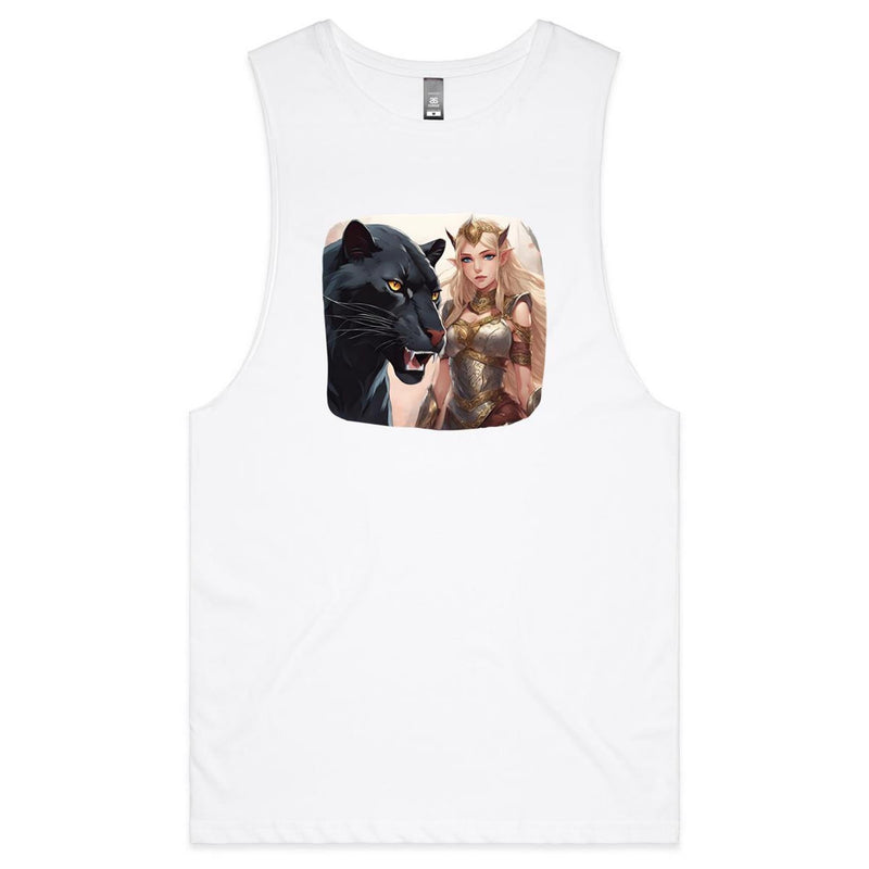 Panther and Elf AS Colour Barnard - Mens Tank Top Tee Ogo Merch
