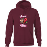 Good Vibes Turtle AS Colour Stencil - Pocket Hoodie Sweatshirt