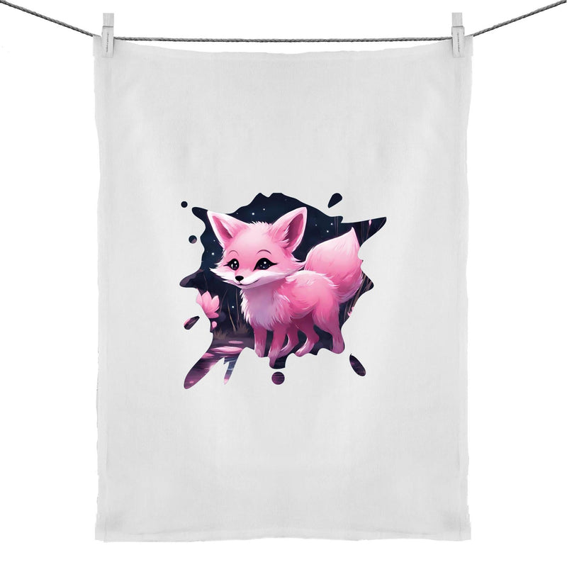 Fox 50% Linen 50% Cotton Tea Towel Ogo Merch
