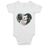 Cat in Heart AS Colour Mini Me Baby Onesie Romper