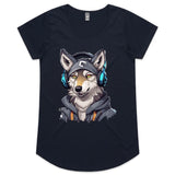 Gaming Wolf AS Colour Mali Womens Scoop Neck TShirt