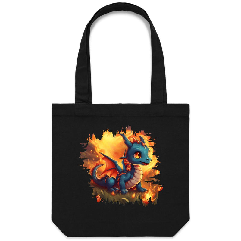 Baby Dragon AS Colour - Carrie - Canvas Tote Bag Ogo Merch