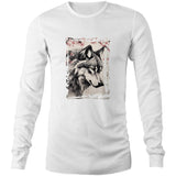 Wolf and Flowers AS Colour Base Mens Long Sleeve TShirt