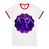 Shining Purple Dragon AS Colour Staple Ringer Tee