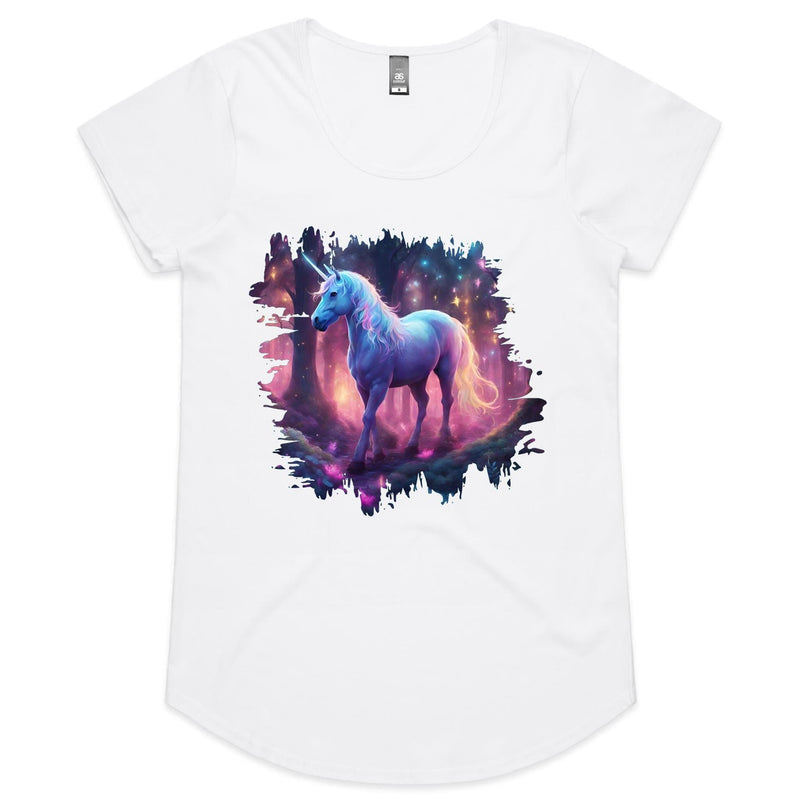 Pretty Unicorn AS Colour Mali Womens Scoop Neck TShirt Ogo Merch