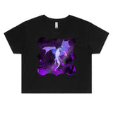 Purple Dragon AS Colour Women's Crop Tee