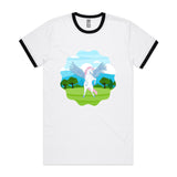 Colourful Pegasus AS Colour Staple Ringer Tee