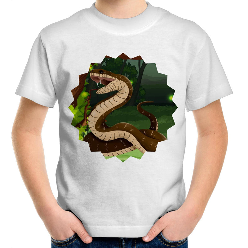 Jungle Snake AS Colour Kids Youth TShirt Ogo Merch