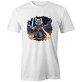 Wolf with Lightsaber AS Colour Organic Tee