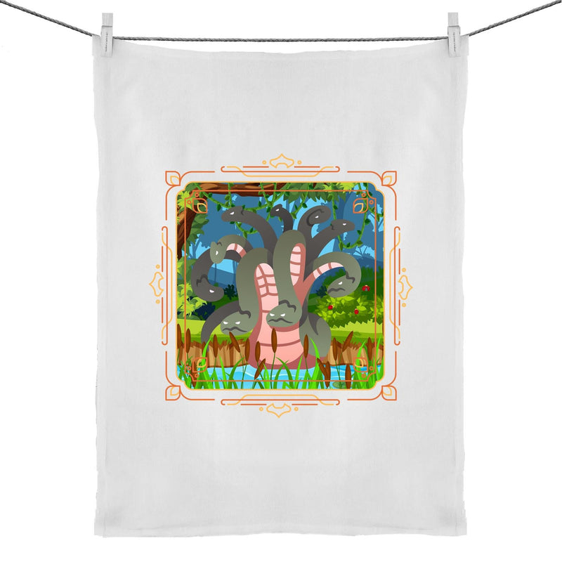 Swamp Hydra 50% Linen 50% Cotton Tea Towel Ogo Merch