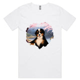 Dog AS Colour Shadow Mens Scoop Neck TShirt