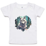 Wolf Print AS Colour Infant Wee Tee