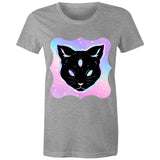 Psychic Cat AS Colour Women's Maple Tee