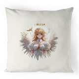 Angel Girl 100% Linen Cushion Cover