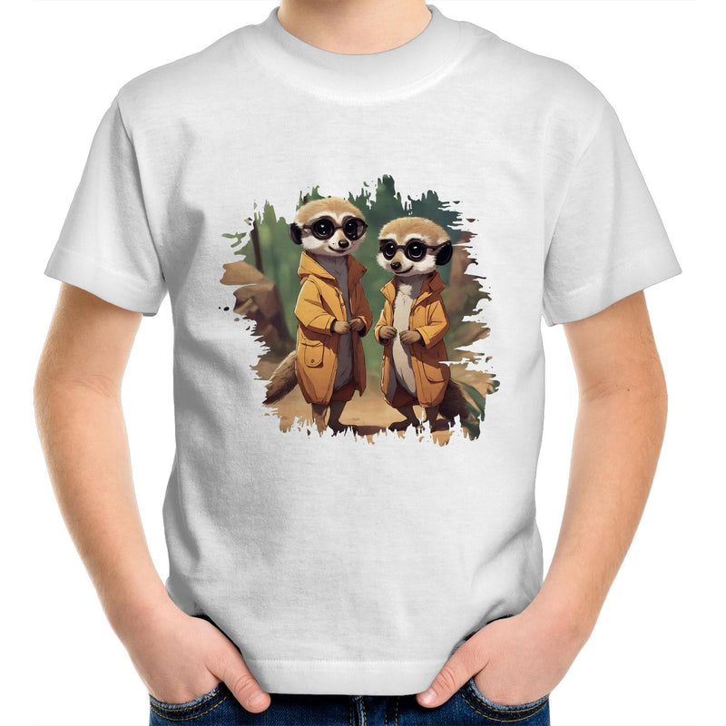 Cool Meerkats AS Colour Kids Youth T-Shirt Ogo Merch