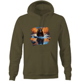 Water Bear AS Colour Stencil - Pocket Hoodie Sweatshirt