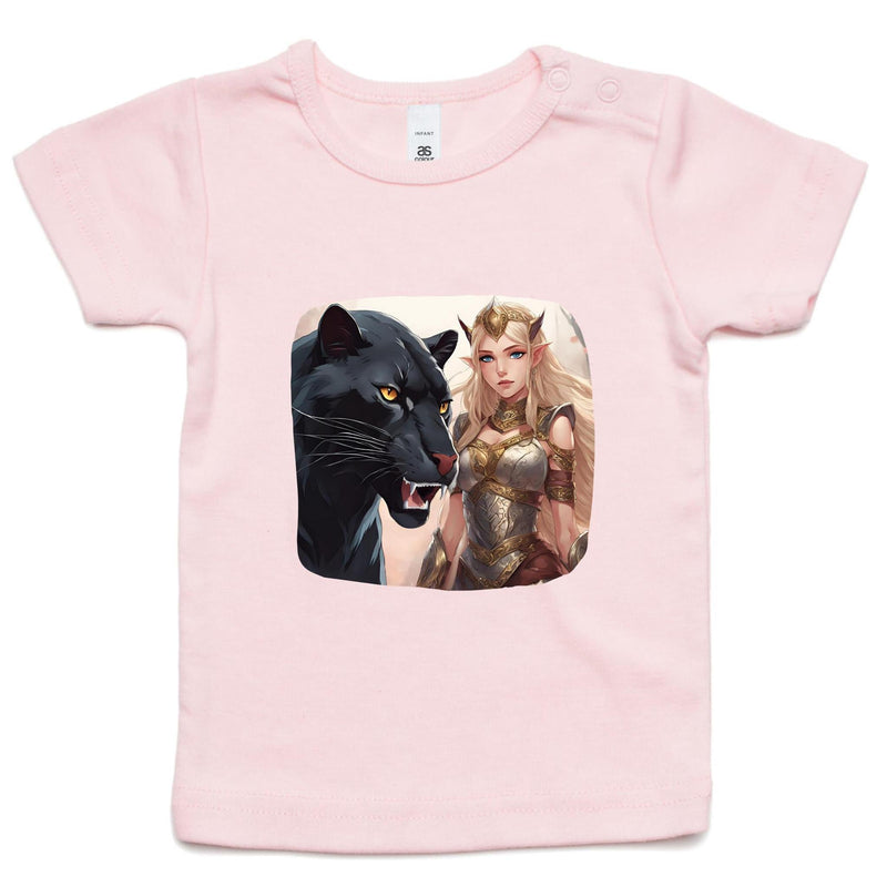 Panther and Elf AS Colour - Infant Wee Tee Ogo Merch