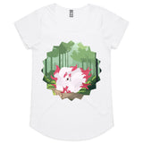 Forest Nine Tailed Fox Womens Scoop Neck TShirt