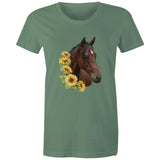 Sunflower Horse AS Colour - Women's Maple Tee