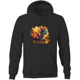 Baby Dragon AS Colour Stencil Pocket Hoodie Sweatshirt