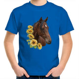 Sunflower Horse AS Colour Kids Youth T-Shirt