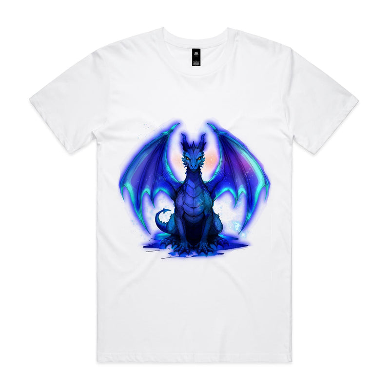 Glowing Blue Dragon AS Colour Staple Tee