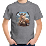 Viking Girl AS Colour Kids Youth T-Shirt