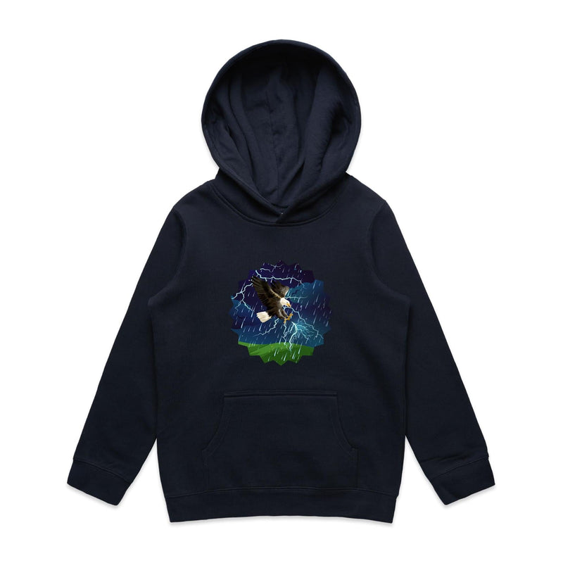 Lightning Eagle AS Colour - Youth Supply Hood Ogo Merch