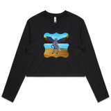 Beach Pegasus AS Colour - Women's Long Sleeve Crop Tee