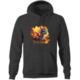 Baby Dragon AS Colour Stencil Pocket Hoodie Sweatshirt