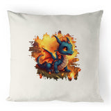 Baby Dragon 100% Linen Cushion Cover