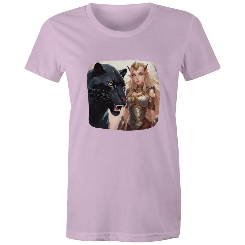 Panther and Elf AS Colour - Women's Maple Tee Ogo Merch