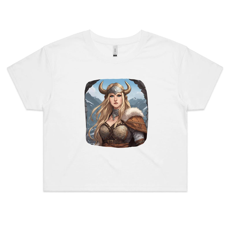 Viking Girl AS Colour - Women's Crop Tee Ogo Merch