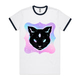 Psychic Cat AS Colour Staple Ringer Tee