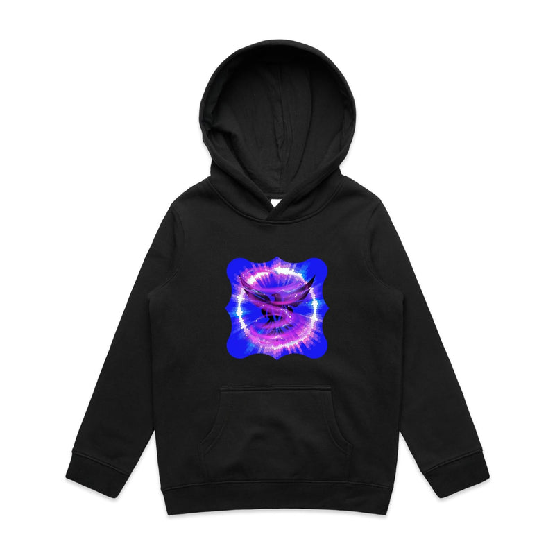 Eagle in Swirl AS Colour - Youth Supply Hood Ogo Merch